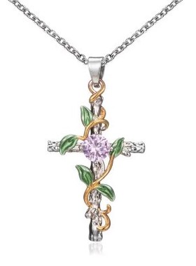 欧美新款创意十字架项链女