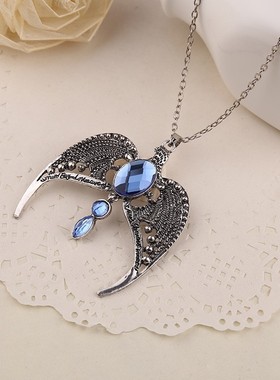 新款魔法学院天使翅膀合金项链