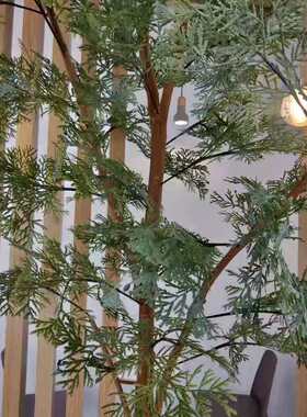 仿真树创意禅意餐厅隔断树枝落地