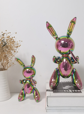 JEFFKOONS杰夫昆斯气球兔摆件