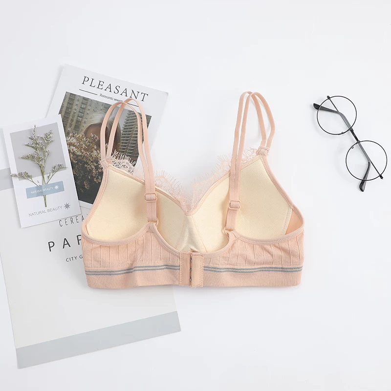 Wireless bra, thin push up bra for students