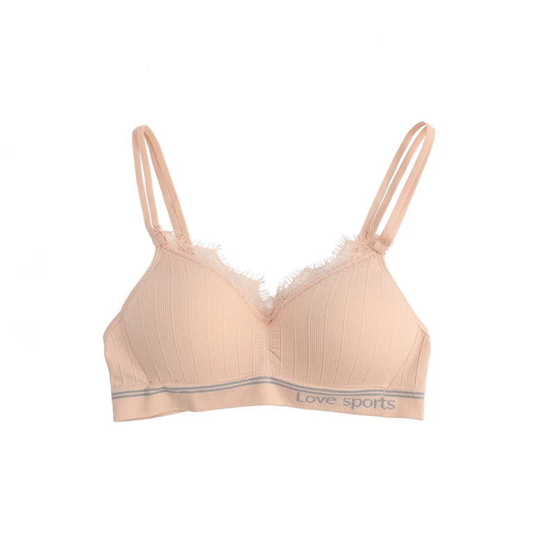 Wireless bra, thin push up bra for students