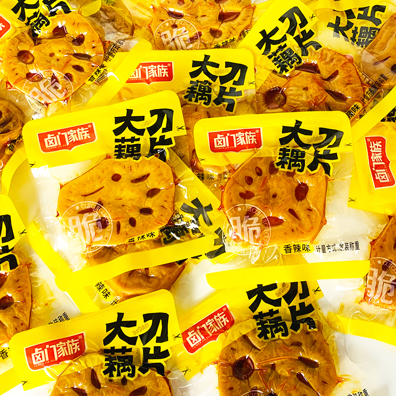 卤门家族大刀藕片大包黑鸭脆莲藕丁蔬菜干解馋即食零食刀刀藕下饭 - 图2