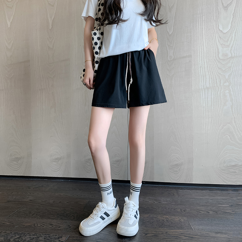运动短裤女2024夏季薄款速干宽松外穿三分跑步弹力瑜伽裤休闲裤子