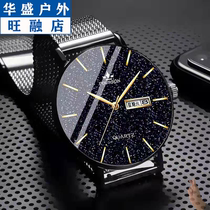 Import Milan with calendar watches minimalist fashion thin mens watches steel band Students quartz watches Non-mechanical watches