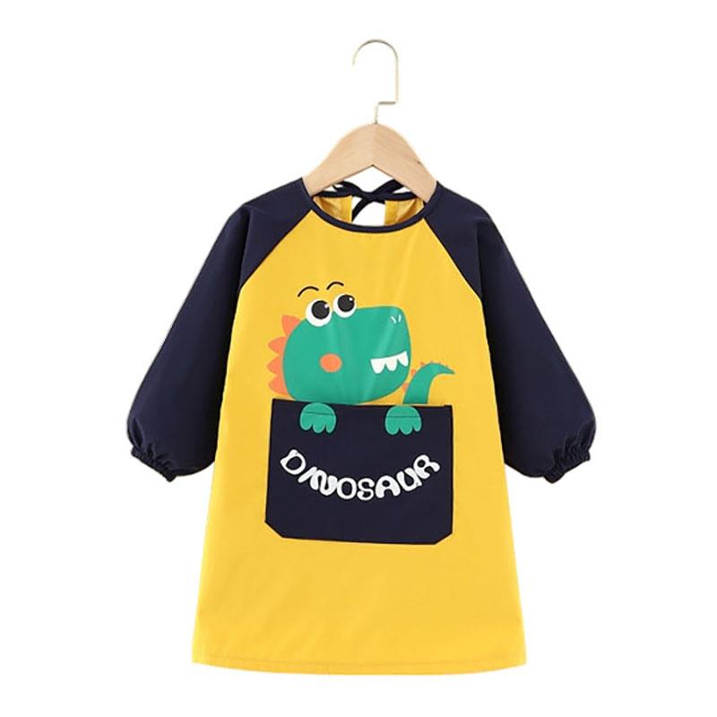 Children's apron waterproof coverall eating bib long sleeve