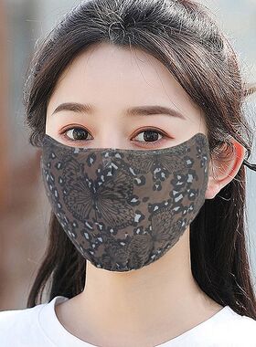 冰丝防晒口罩女护眼角防紫外线透气遮阳护脸面罩高颜值薄款可水洗
