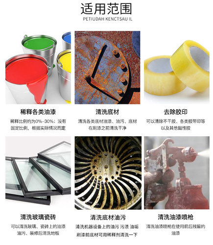 氟碳漆油漆通用稀释剂去除油墨油污胶印清洗剂醇酸稀料洗枪水 - 图3