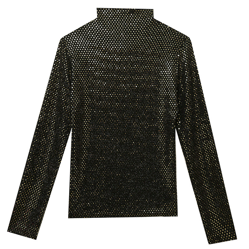 加绒打底衫女秋冬新款欧货时尚亮片上衣洋气百搭高领内搭长袖T恤,淘宝优惠券,粉丝福利购,淘宝优惠卷