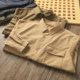 Lapel long sleeve simple solid color work shirt