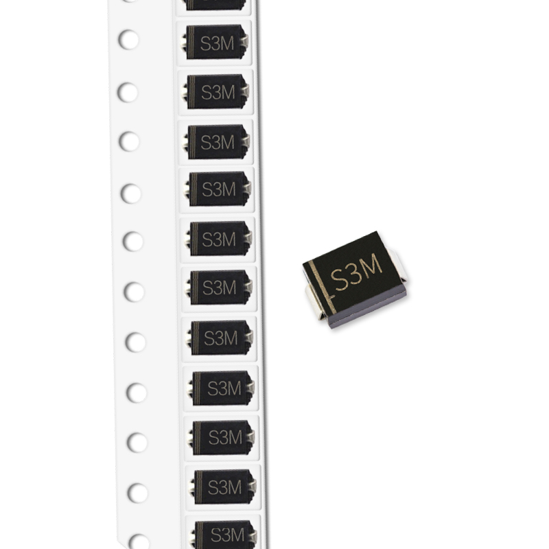 贴片整流二极管S3M 1N5408 SMC DO-214AB 3A/1000V(50个)-图0