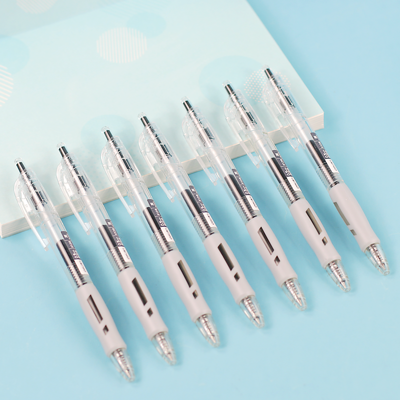 得力按动中性笔0.5mm办公弹簧水性笔臻顺滑医生处方专用签字笔合同签名笔大容量黑色练字水笔按压式考试用笔,淘宝优惠券,粉丝福利购,淘宝优惠卷