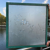 Window frosted glass doors and windows flower stickers Opaque Opaque Makeup Room Anti-Light Shading Toilet Anti-Walk Light Cling Film