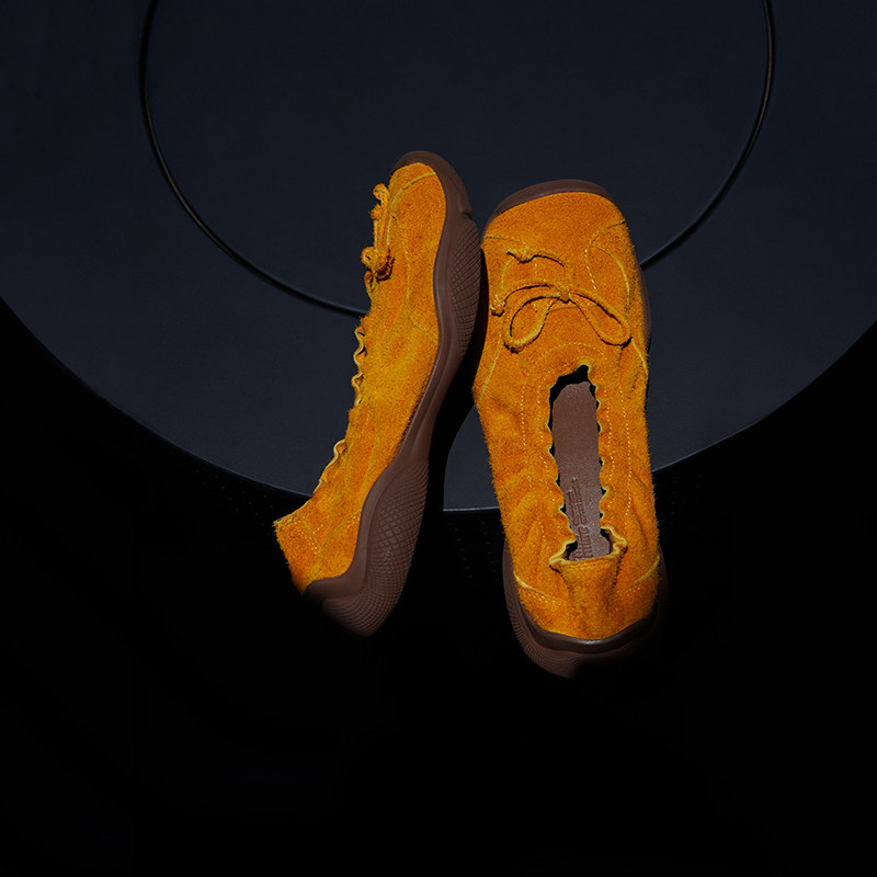 Le' Murmure 设计师 长毛牛反绒慵懒时髦  芭蕾运动厚底 休闲单鞋,淘宝优惠券,粉丝福利购,淘宝优惠卷