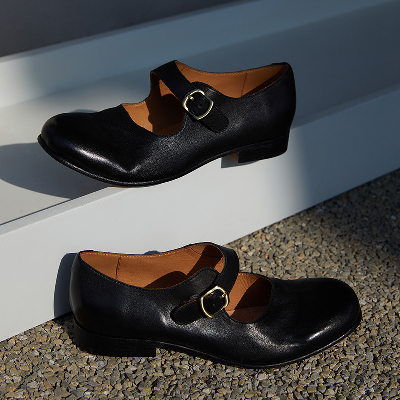 Le' Murmure 进口水洗植鞣牛皮 布雷克缝制工艺纯手工玛丽珍鞋女,淘宝优惠券,粉丝福利购,淘宝优惠卷