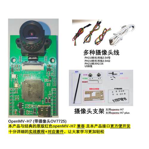 openmv与stm32通信 计算机视觉 openmv4h7plusopenmv支架智能小车 - 图1