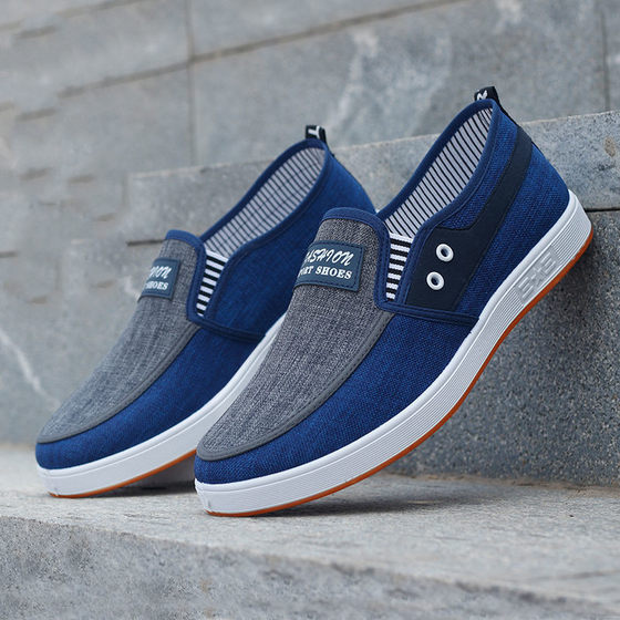 Beef tendon sole old Beijing cloth shoes men's canvas shoes casual shoes