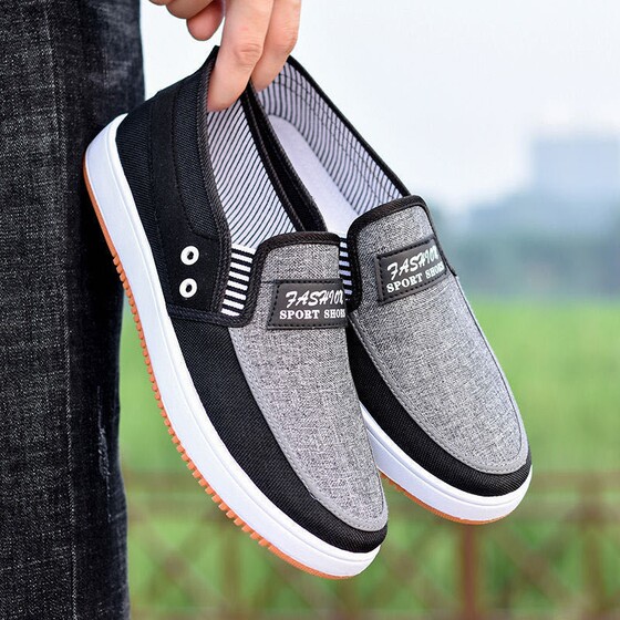 Versatile breathable canvas student autumn flat shoes