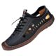 2024 leather shoes non-slip comfortable beanie shoes hollow sandals