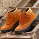 Welder labor protection shoes with steel toe caps to prevent smashing and puncture