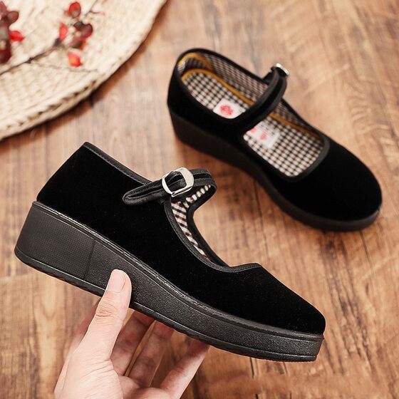 Old Beijing cloth shoes with non-slip thick sole work shoes