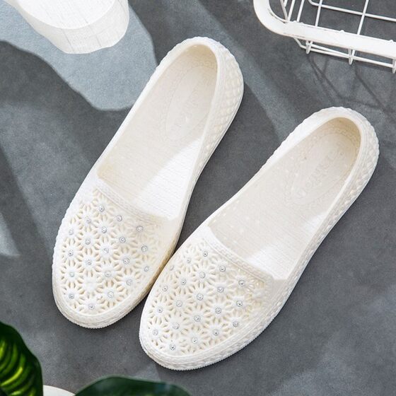 Summer plastic sandals for middle-aged and elderly mesh breathable