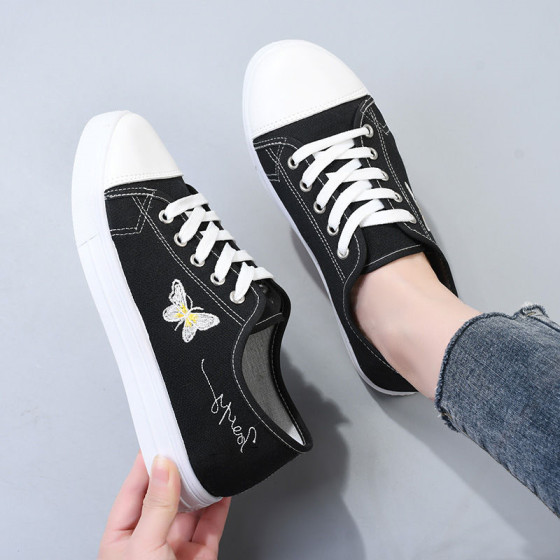 Korean style casual soft sole comfortable old Beijing cloth shoes