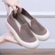 Summer old Beijing cloth shoes, women's mesh shoes, fly-woven hollow breathable soft-soled shoes, versatile casual shoes, slip-on slip-on shoes