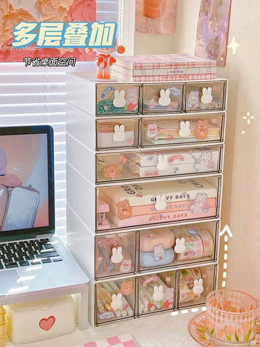 Брендовая коробка для хранения для ящиков, милая система хранения для школьников, держатель для ручек, канцтовары, аксессуар для волос