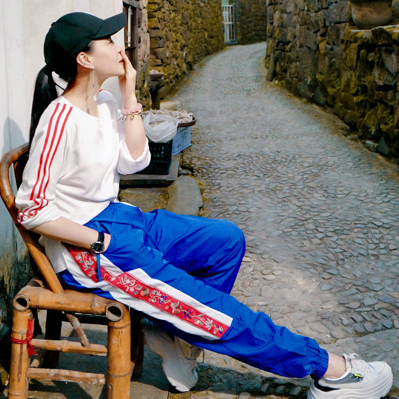 花制作2020春秋民族风外套防晒衣 花制作女装休闲运动套装