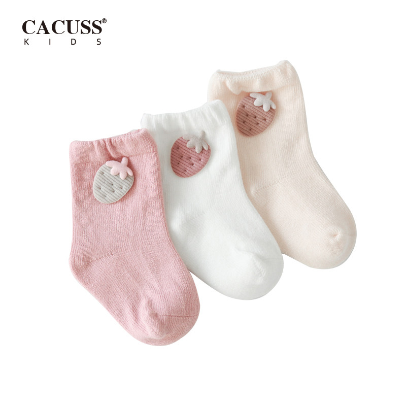 宝宝袜子女儿童男可爱图案休闲袜子 cacusskids儿童袜子(0-16岁)