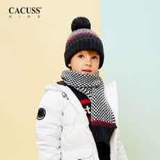 Комплект из двух частей cacuss儿童帽子围巾两件套加厚宝宝秋冬季男女儿童潮韩针织毛线帽 kids