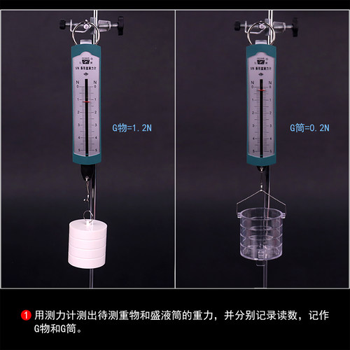 阿基米德原理实验器探究影响浮力大小的因素初中物理力学操作实验器材演示器测量浮力原理及应用溢水杯测力计 - 图0