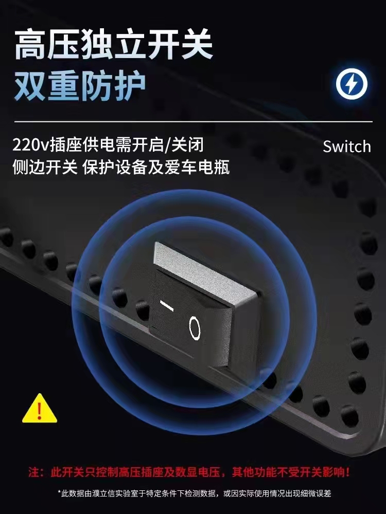 适用于公牛充电车载逆变器12V24V通用转220V大功率智能逆变转换器-图2