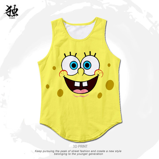 Патрик Стар Губка Боб Квадратные Штаны Жилет Дышащая и быстросохнущая пара