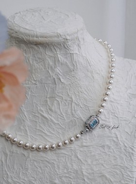 高级感贵气正圆珍珠项链