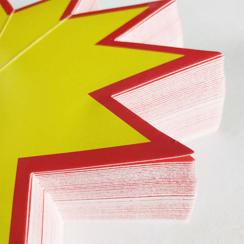 中号大号空白爆炸贴100张POP广告纸商品促销标签价格牌手写创意超市爆炸贴药店价新款网红小号价格牌签贴纸卡