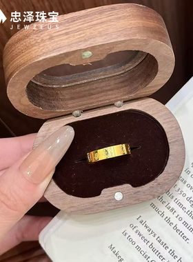 黄金KT猫戒指999足金时尚百搭简约纯金凯蒂猫固口戒子送女友礼物