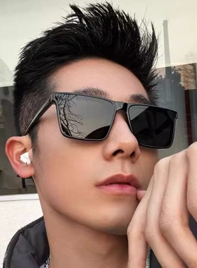 新款近视墨镜男士方框大脸开车