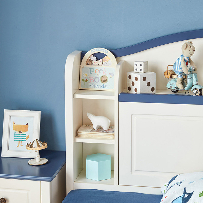 林氏木业男孩公主房地中海儿童床 林氏木业kids儿童床