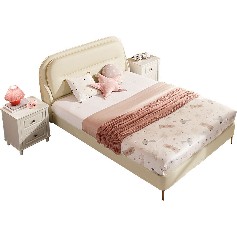 林氏木业轻奢女孩少女卧室儿童床 林氏木业kids儿童床