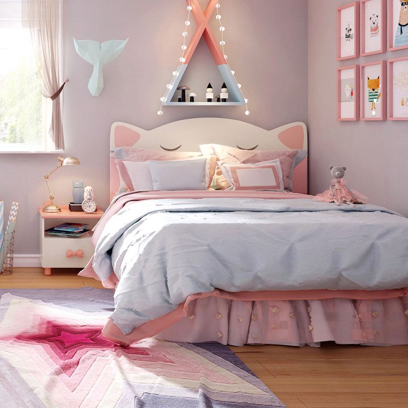 林氏木业儿童床女孩公主床简约1.2 林氏木业kids儿童床