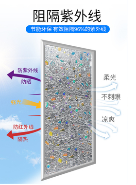 马赛克窗户玻璃贴纸透光不透明