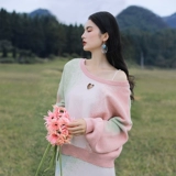 Демисезонный трикотажный свитер, платье, приталенный комплект