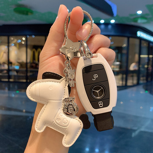 奔驰gla200钥匙套C200L壳A级a180L扣glc260L包B级260GLK G级R级SL - 图1