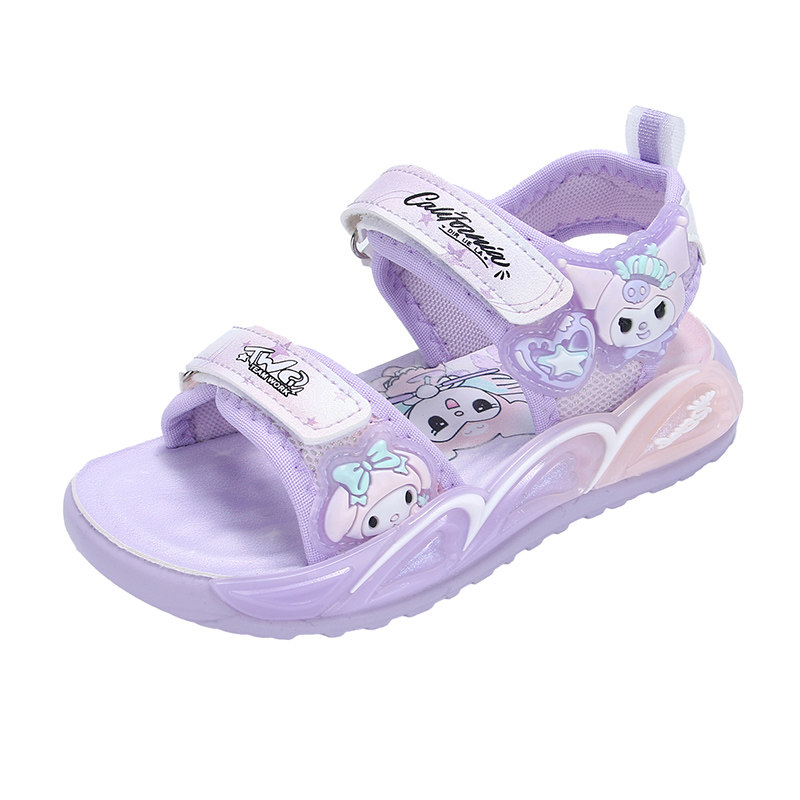点赞熊女童凉鞋2025夏季新款防滑软底儿童公主鞋中大童女孩沙滩鞋,淘宝优惠券,粉丝福利购,淘宝优惠卷