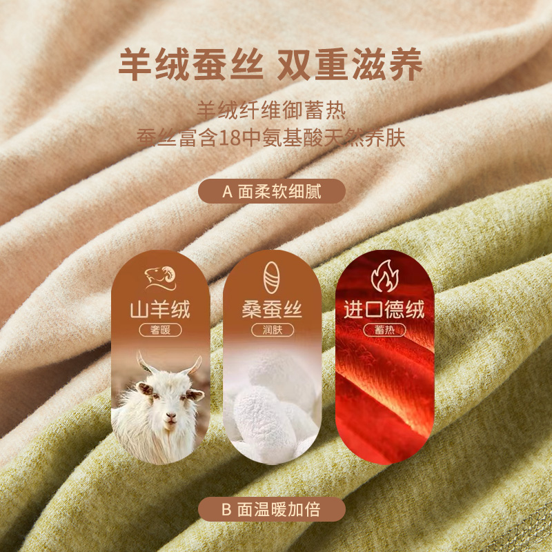 德绒保暖吊带背心女带胸垫加绒加厚一体内衣羊绒无痕打底内穿秋冬