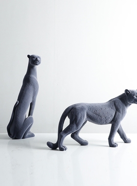 样板间黑白艺术花瓶摆件装饰品