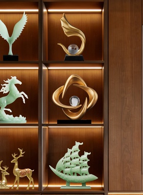 中古树脂仿玉石时来运转装饰品