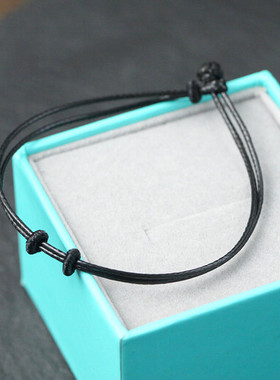 简约DIY手绳百搭手绳转运珠配饰手绳红手绳蜡皮绳半成品搭配金珠